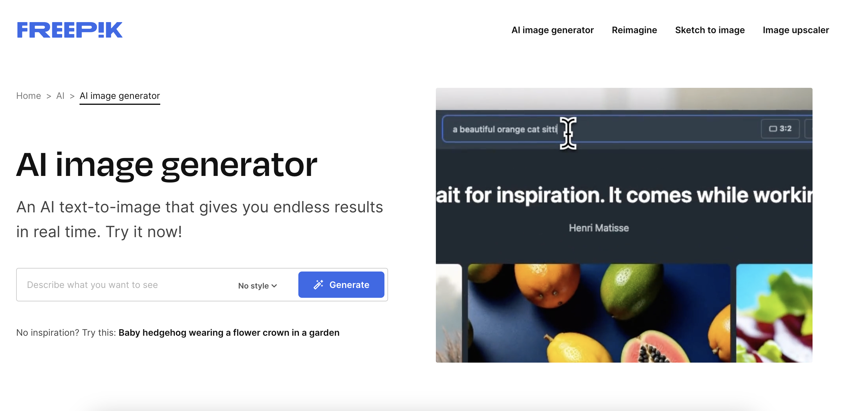 Freepik AI Image Generator