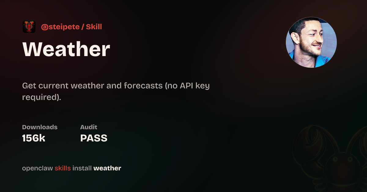 Weather Skill