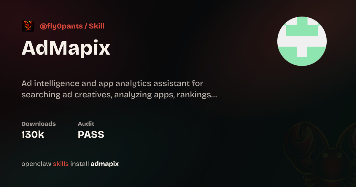 AdMapix Skill