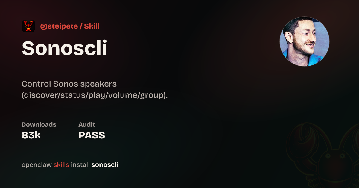 Sonoscli Skill