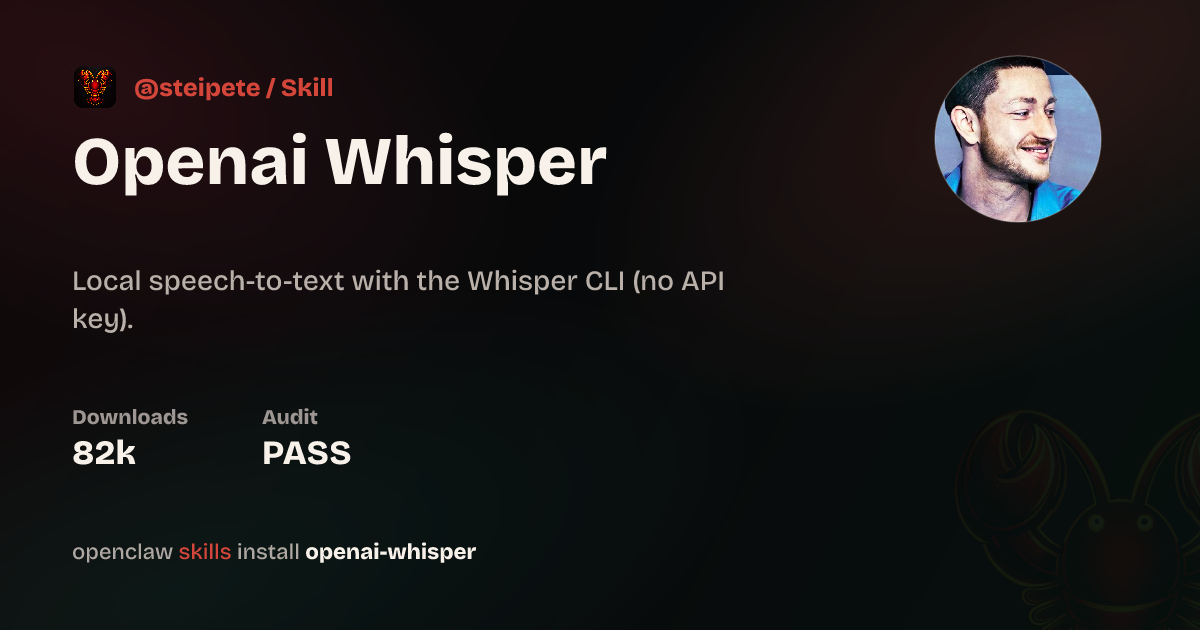 Openai Whisper Skill