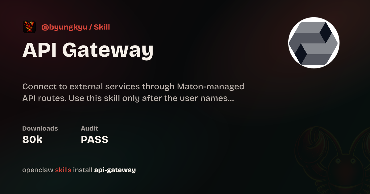 API Gateway Skill