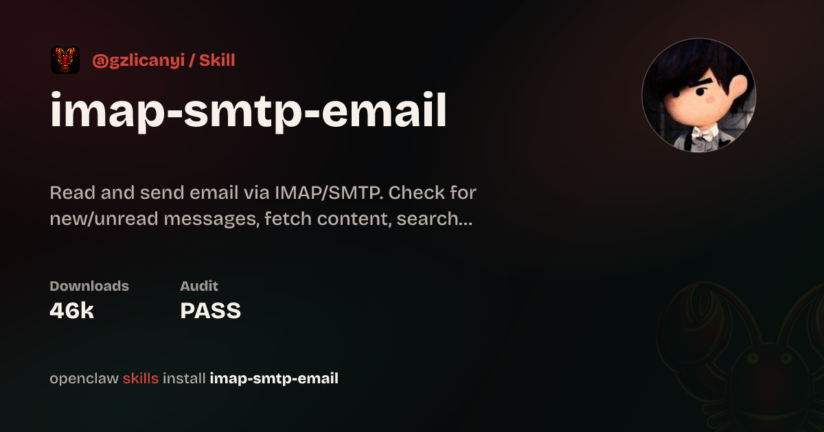 Imap-Smtp-Email Skill