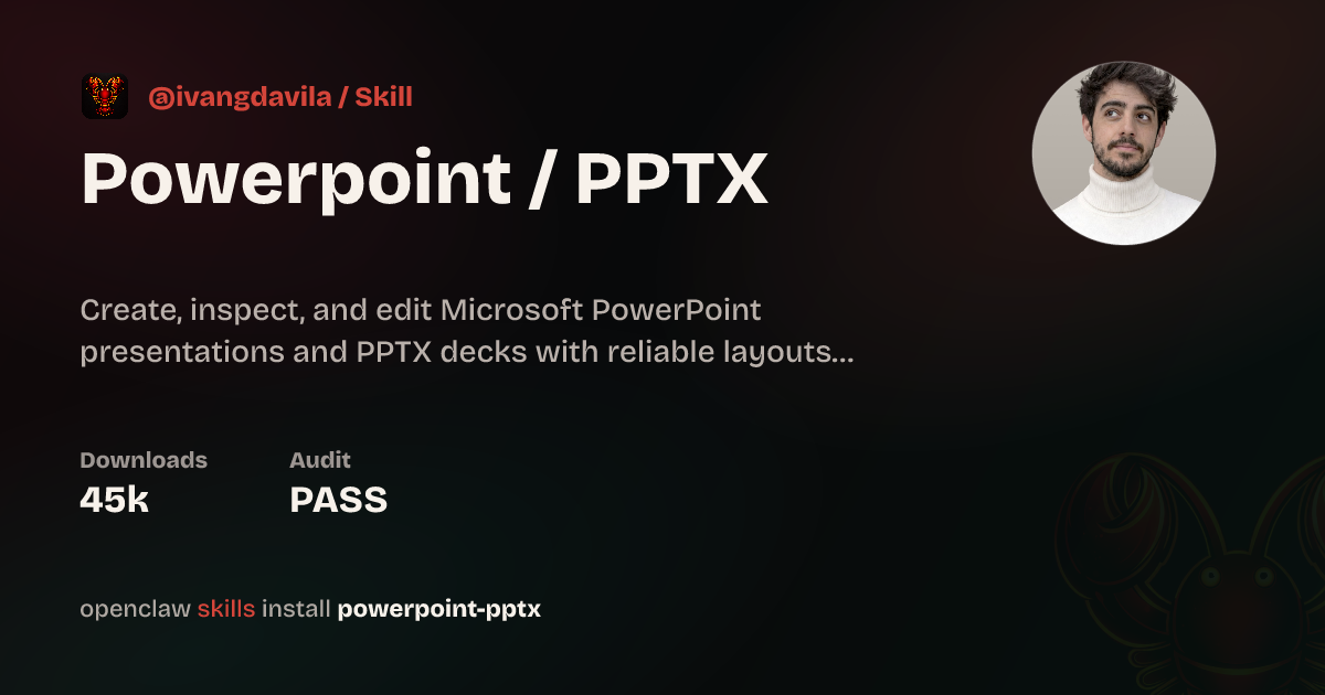 Powerpoint / PPTX Skill