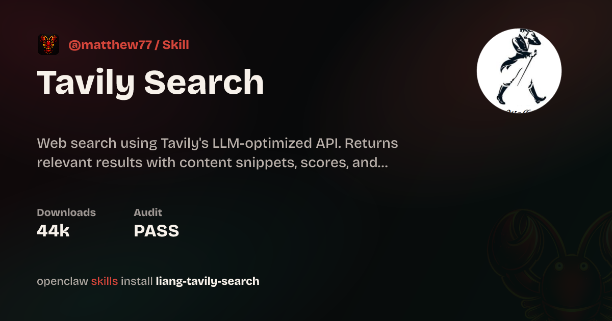 Tavily Search Skill